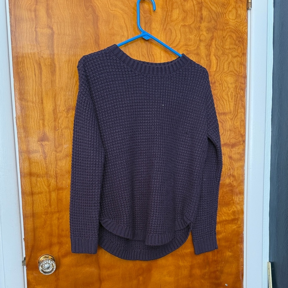 SO Women's Deep Purple Knit Sweater